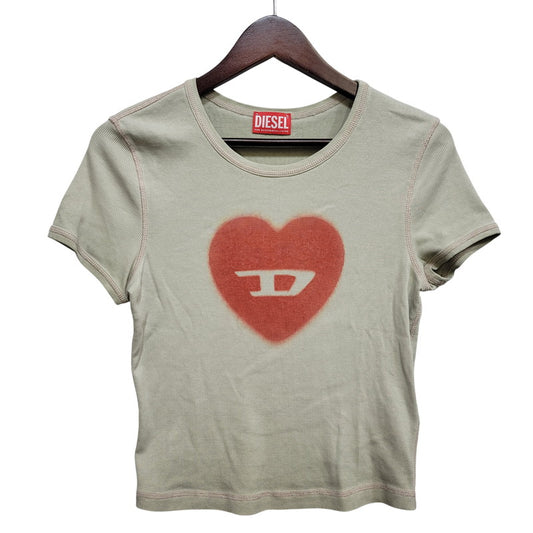 【中古品】【レディース】 DIESEL ディーゼル 0SQAD T-ELE Tシャツ トップス 168-261017-kh-03-izu サイズ：S カラー：グリーン系 万代Net店
