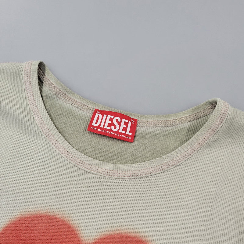 【中古品】【レディース】 DIESEL ディーゼル 0SQAD T-ELE Tシャツ トップス 168-261017-kh-03-izu サイズ：S カラー：グリーン系 万代Net店