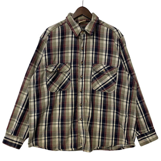 【中古品】【メンズ】 FIVEBROTHER ファイブブラザー 90S HEAVY FLANNEL CHECK SHIRT ヘビー フランネル チェック シャツ トップス 長袖 146-261018-ya-06-izu サイズ：XL カラー：マルチ 万代Net店