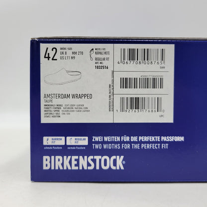 【中古美品】【メンズ】 BIRKEN STOCK ビリケンシュトック 1032516 AMSTERDAM WRAPPED アムステルダム ラプト シューズ 靴 164-261017-cs-12-izu サイズ：27cm カラー：TAUPE 万代Net店