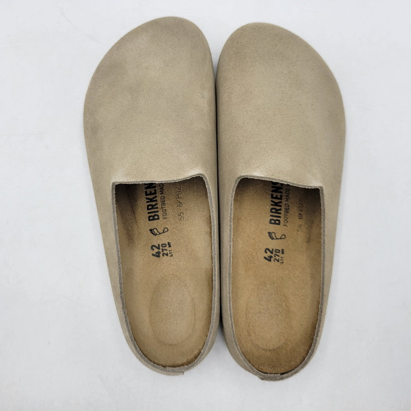 【中古美品】【メンズ】 BIRKEN STOCK ビリケンシュトック 1032516 AMSTERDAM WRAPPED アムステルダム ラプト シューズ 靴 164-261017-cs-12-izu サイズ：27cm カラー：TAUPE 万代Net店