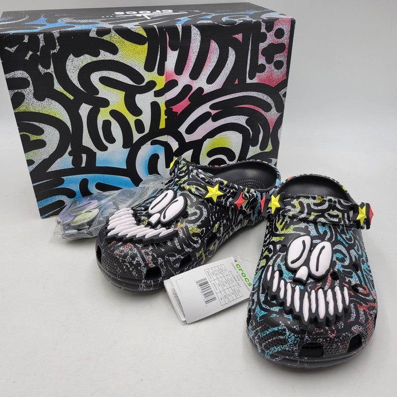 【中古美品】【メンズ/レディース】 CROCS×SLAWN クロックス スローン CLASSIC CLOG クラシック クロッグ サンダル シューズ 靴 164-261017-cs-11-izu サイズ：26cm カラー：ブラック 万代Net店