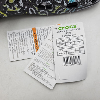 【中古美品】【メンズ/レディース】 CROCS×SLAWN クロックス スローン CLASSIC CLOG クラシック クロッグ サンダル シューズ 靴 164-261017-cs-11-izu サイズ：26cm カラー：ブラック 万代Net店