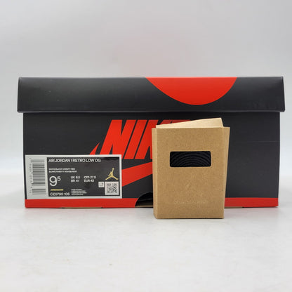 【中古美品】【メンズ】 NIKE ナイキ CZ0790-106 AIR JORDAN 1 RETRO LOW OG エア ジョーダン ワン レトロ ロー オリジナル スニーカー シューズ 靴 160-261017-cs-10-izu サイズ：27.5cm カラー：WHITE/BLACK-VARSITY RED 万代Net店
