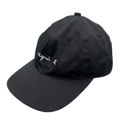 【中古品】【メンズ/レディース】 AGNES.B アニエスベー × FRAGMENT DESIGN フラグメントデザイン VBU-64090-C LOGO CAP ロゴ キャップ 帽子 185-261024-ya-07-izu サイズ：F カラー：ブラック 万代Net店