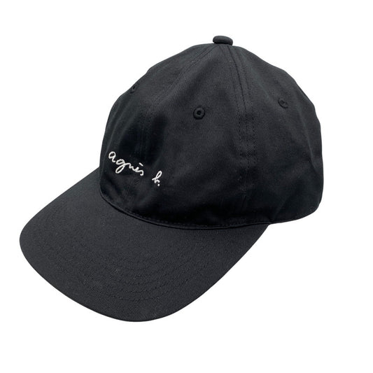 【中古品】【メンズ/レディース】 AGNES.B アニエスベー × FRAGMENT DESIGN フラグメントデザイン VBU-64090-C LOGO CAP ロゴ キャップ 帽子 185-261024-ya-07-izu サイズ：F カラー：ブラック 万代Net店