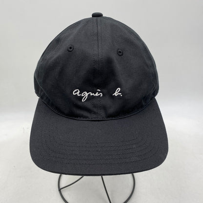 【中古品】【メンズ/レディース】 AGNES.B アニエスベー × FRAGMENT DESIGN フラグメントデザイン VBU-64090-C LOGO CAP ロゴ キャップ 帽子 185-261024-ya-07-izu サイズ：F カラー：ブラック 万代Net店