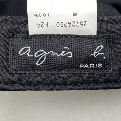 【中古品】【メンズ/レディース】 AGNES.B アニエスベー × FRAGMENT DESIGN フラグメントデザイン VBU-64090-C LOGO CAP ロゴ キャップ 帽子 185-261024-ya-07-izu サイズ：F カラー：ブラック 万代Net店