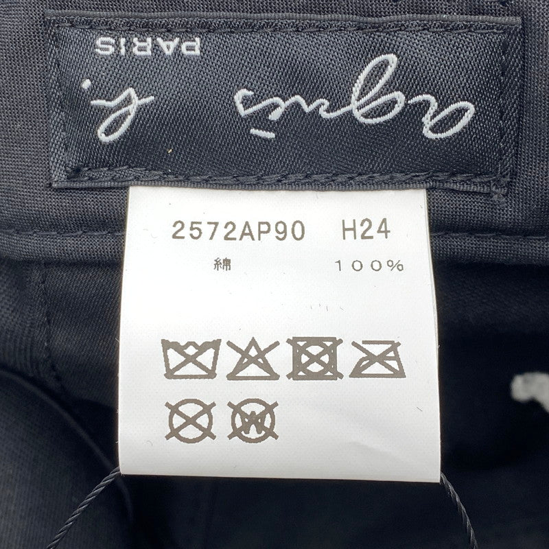 【中古品】【メンズ/レディース】 AGNES.B アニエスベー × FRAGMENT DESIGN フラグメントデザイン VBU-64090-C LOGO CAP ロゴ キャップ 帽子 185-261024-ya-07-izu サイズ：F カラー：ブラック 万代Net店