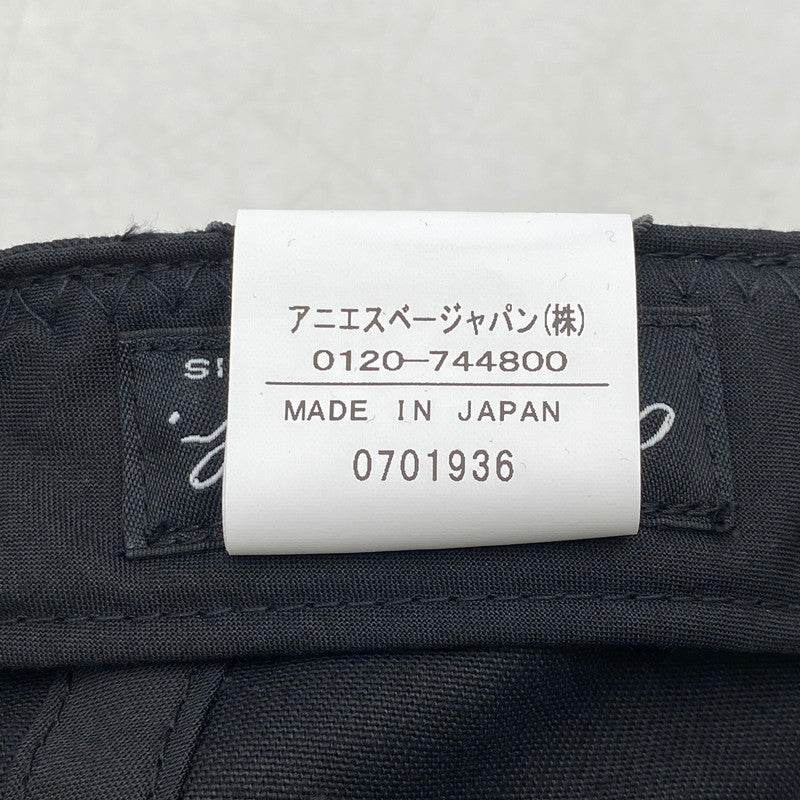 【中古品】【メンズ/レディース】 AGNES.B アニエスベー × FRAGMENT DESIGN フラグメントデザイン VBU-64090-C LOGO CAP ロゴ キャップ 帽子 185-261024-ya-07-izu サイズ：F カラー：ブラック 万代Net店