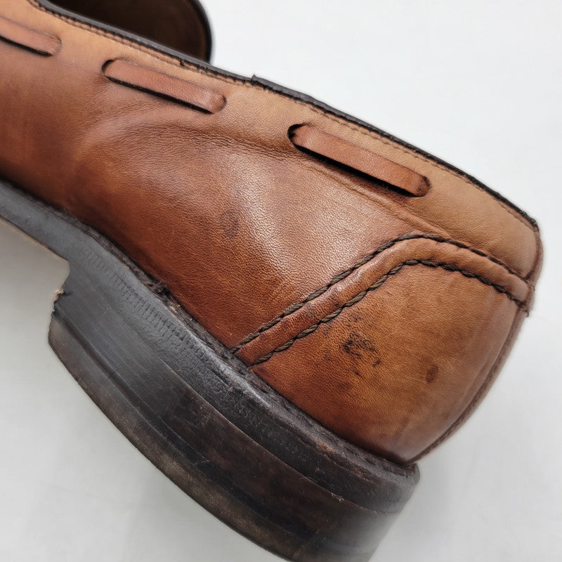 【中古品】【メンズ】 FOOTJOY フットジョイ 75499 USA製 CLASSICS クラシックス シューズ 靴 164-261017-cs-14-izu サイズ：9 1/2D カラー：ブラウン 万代Net店