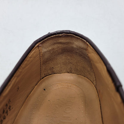 【中古品】【メンズ】 FOOTJOY フットジョイ 75499 USA製 CLASSICS クラシックス シューズ 靴 164-261017-cs-14-izu サイズ：9 1/2D カラー：ブラウン 万代Net店