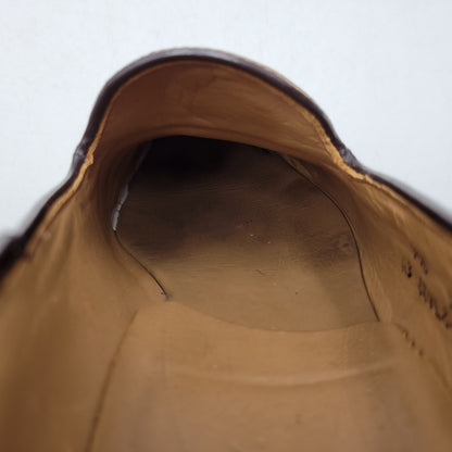 【中古品】【メンズ】 FOOTJOY フットジョイ 75499 USA製 CLASSICS クラシックス シューズ 靴 164-261017-cs-14-izu サイズ：9 1/2D カラー：ブラウン 万代Net店