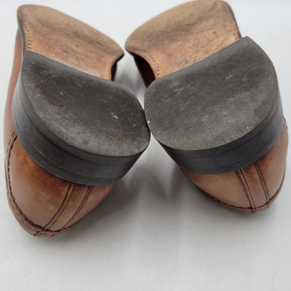 【中古品】【メンズ】 FOOTJOY フットジョイ 75499 USA製 CLASSICS クラシックス シューズ 靴 164-261017-cs-14-izu サイズ：9 1/2D カラー：ブラウン 万代Net店
