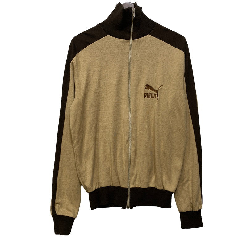 【中古品】【メンズ】 PUMA プーマ 80S LOGO TRACK JACKET ロゴ トラック ジャケット トップス 長袖 146-261024-ya-05-izu サイズ：下記参照 カラー：ベージュ×ブラウン 万代Net店
