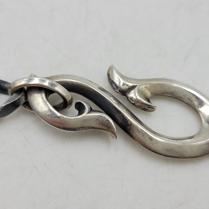 【中古品】【メンズ】 AQUA SILVER アクアシルバー WALLET CHAIN シルバー ウォレット チェーン アクセサリー 192-261017-cs-15-izu カラー：シルバー×ブラック系 万代Net店