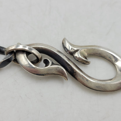 【中古品】【メンズ】 AQUA SILVER アクアシルバー WALLET CHAIN シルバー ウォレット チェーン アクセサリー 192-261017-cs-15-izu カラー：シルバー×ブラック系 万代Net店