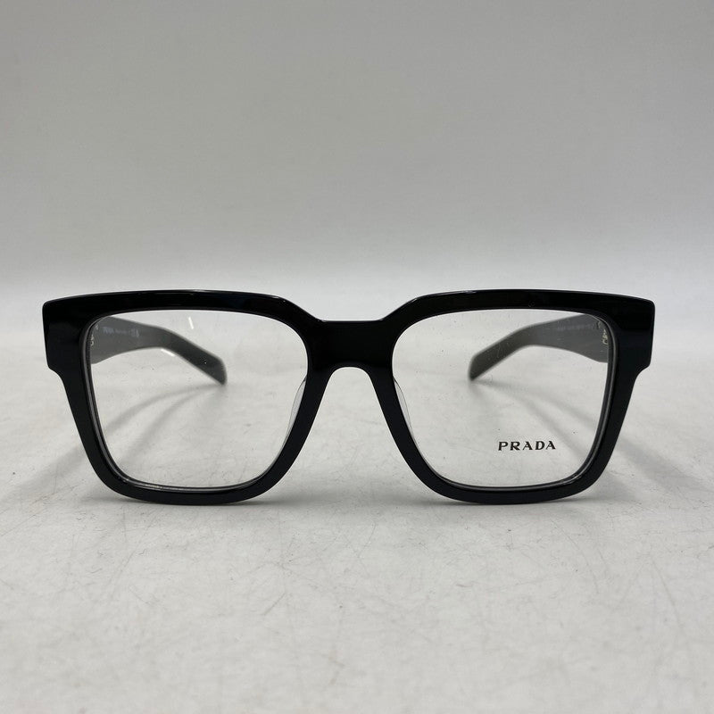 【中古品】【メンズ/レディース】 PRADA プラダ VPR 08Z-F BOSTON TYPE GLASSES ボストン タイプ グラッシーズ メガネ 眼鏡 203-261017-cs-06-izu サイズ：54口18-140 カラー：ブラック 万代Net店