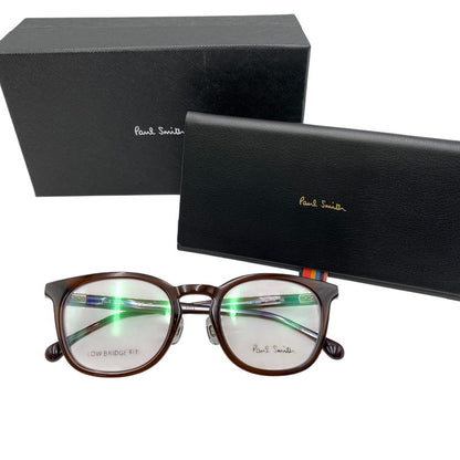 【中古美品】【メンズ/レディース】 PAUL SMITH ポール・スミス PS24637LB 日本製 LEXHAM GLASSES レクサム グラッシーズ メガネ 眼鏡 203-261017-cs-05-izu サイズ：50口21-145 カラー：ブラウン 万代Net店