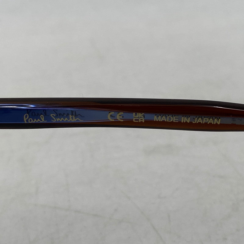 【中古美品】【メンズ/レディース】 PAUL SMITH ポール・スミス PS24637LB 日本製 LEXHAM GLASSES レクサム グラッシーズ メガネ 眼鏡 203-261017-cs-05-izu サイズ：50口21-145 カラー：ブラウン 万代Net店