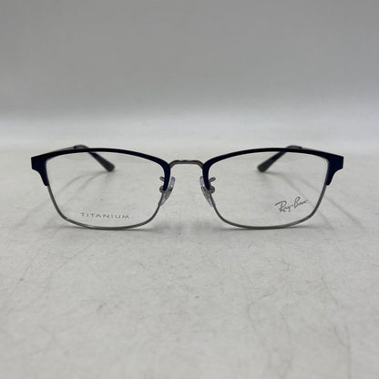 【中古美品】【メンズ/レディース】 RAY-BAN レイバン RB8772D ASIAN FIT METAL FLAME GLASSES アジアン フィット メタル フレーム グラッシーズ メガネ 眼鏡 203-261017-cs-07-izu サイズ：54口18-145 カラー：ブルー系×シルバー 万代Net店