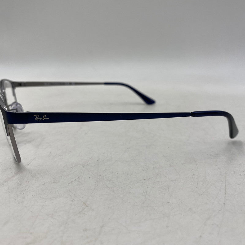 【中古美品】【メンズ/レディース】 RAY-BAN レイバン RB8772D ASIAN FIT METAL FLAME GLASSES アジアン フィット メタル フレーム グラッシーズ メガネ 眼鏡 203-261017-cs-07-izu サイズ：54口18-145 カラー：ブルー系×シルバー 万代Net店