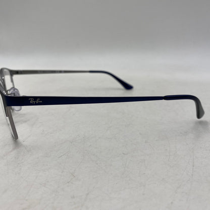 【中古美品】【メンズ/レディース】 RAY-BAN レイバン RB8772D ASIAN FIT METAL FLAME GLASSES アジアン フィット メタル フレーム グラッシーズ メガネ 眼鏡 203-261017-cs-07-izu サイズ：54口18-145 カラー：ブルー系×シルバー 万代Net店
