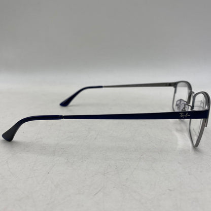 【中古美品】【メンズ/レディース】 RAY-BAN レイバン RB8772D ASIAN FIT METAL FLAME GLASSES アジアン フィット メタル フレーム グラッシーズ メガネ 眼鏡 203-261017-cs-07-izu サイズ：54口18-145 カラー：ブルー系×シルバー 万代Net店