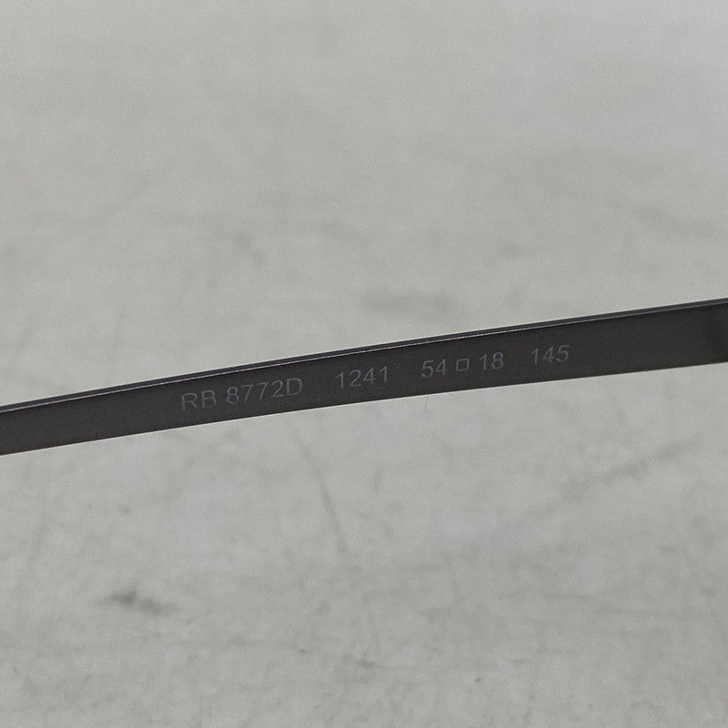 【中古美品】【メンズ/レディース】 RAY-BAN レイバン RB8772D ASIAN FIT METAL FLAME GLASSES アジアン フィット メタル フレーム グラッシーズ メガネ 眼鏡 203-261017-cs-07-izu サイズ：54口18-145 カラー：ブルー系×シルバー 万代Net店