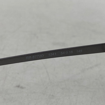 【中古美品】【メンズ/レディース】 RAY-BAN レイバン RB8772D ASIAN FIT METAL FLAME GLASSES アジアン フィット メタル フレーム グラッシーズ メガネ 眼鏡 203-261017-cs-07-izu サイズ：54口18-145 カラー：ブルー系×シルバー 万代Net店