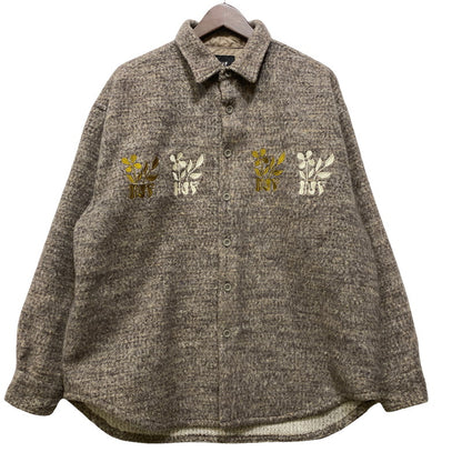 【中古品】【メンズ】 HUF ハフ BLOSSOM LS SHIRT ブロッサム ロングスリーブ シャツ トップス 142-261024-ya-02-izu サイズ：M カラー：グレー 万代Net店
