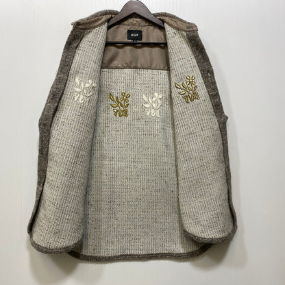 【中古品】【メンズ】 HUF ハフ BLOSSOM LS SHIRT ブロッサム ロングスリーブ シャツ トップス 142-261024-ya-02-izu サイズ：M カラー：グレー 万代Net店