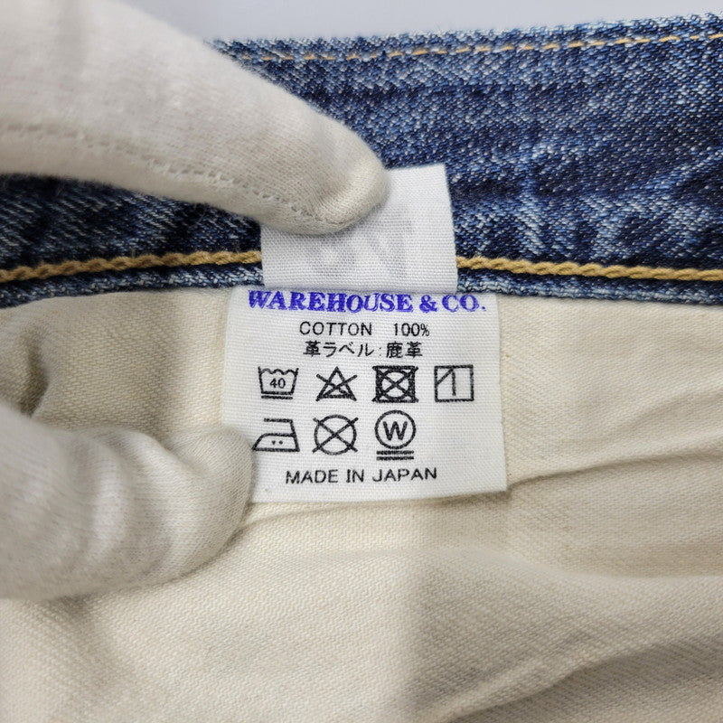 【中古品】【メンズ】 WAREHOUSE ウエアハウス 1001 SELVEDGE DENIM PANTS セルビッチ デニム パンツ ボトムス 156-261018-ms-15-izu サイズ：34×32 カラー：インディゴ 万代Net店