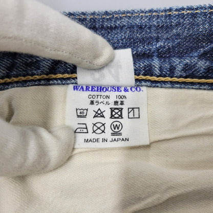 【中古品】【メンズ】 WAREHOUSE ウエアハウス 1001 SELVEDGE DENIM PANTS セルビッチ デニム パンツ ボトムス 156-261018-ms-15-izu サイズ：34×32 カラー：インディゴ 万代Net店