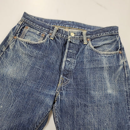 【中古品】【メンズ】 WAREHOUSE ウエアハウス 1001 SELVEDGE DENIM PANTS セルビッチ デニム パンツ ボトムス 156-261018-ms-15-izu サイズ：34×32 カラー：インディゴ 万代Net店