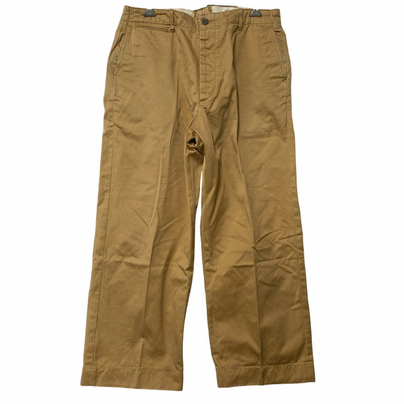 【中古品】【メンズ】 BUZZ RICKSON'S バズリクソンズ M43035 METAL BUTTON CHINO PANTS メタル ボタン チノ パンツ ボトムス 156-261018-kh-07-izu サイズ：W34 カラー：ベージュ 万代Net店