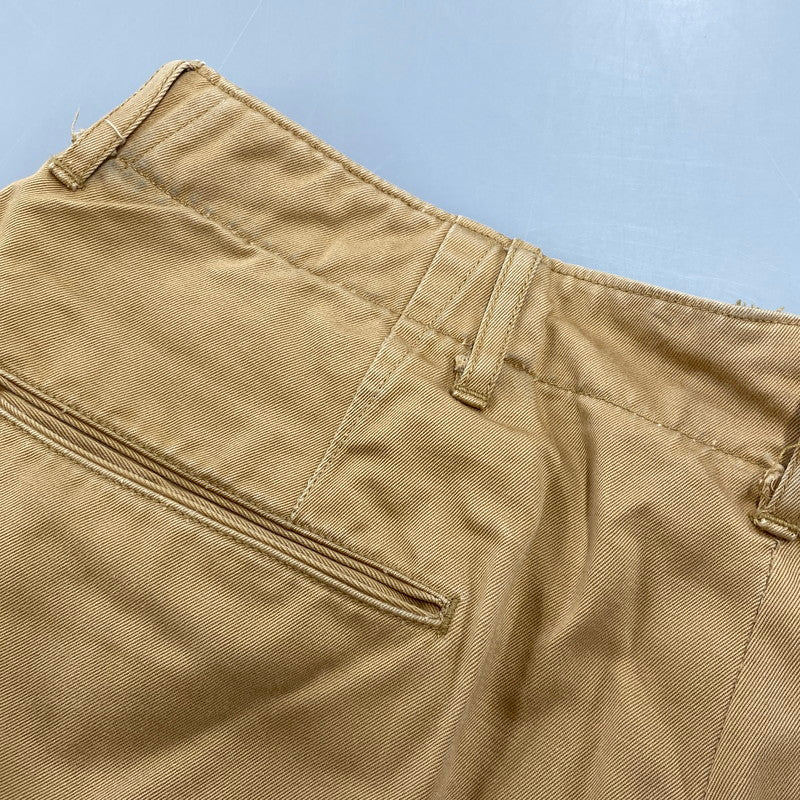 【中古品】【メンズ】 BUZZ RICKSON'S バズリクソンズ M43035 METAL BUTTON CHINO PANTS メタル ボタン チノ パンツ ボトムス 156-261018-kh-07-izu サイズ：W34 カラー：ベージュ 万代Net店