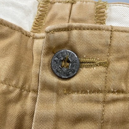 【中古品】【メンズ】 BUZZ RICKSON'S バズリクソンズ M43035 METAL BUTTON CHINO PANTS メタル ボタン チノ パンツ ボトムス 156-261018-kh-07-izu サイズ：W34 カラー：ベージュ 万代Net店