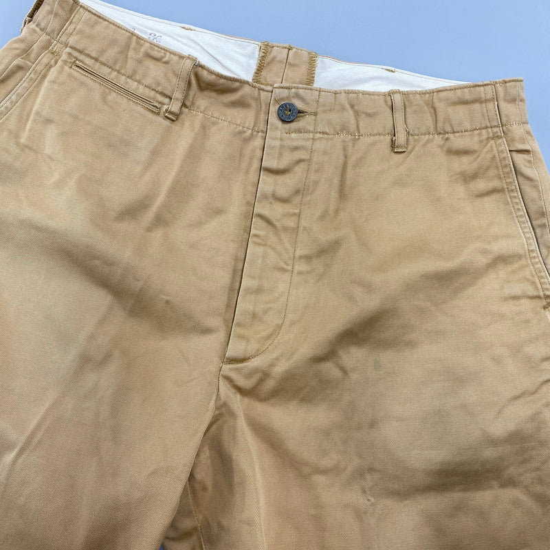 【中古品】【メンズ】 BUZZ RICKSON'S バズリクソンズ M43035 METAL BUTTON CHINO PANTS メタル ボタン チノ パンツ ボトムス 156-261018-kh-07-izu サイズ：W34 カラー：ベージュ 万代Net店