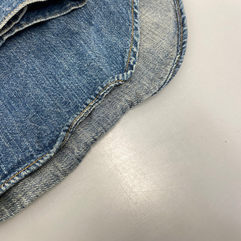 【中古品】【メンズ】 SUGAR CANE シュガーケーン STONE BUTTON DENIM SHIRT ストーン ボタン デニム シャツ ジャケットトップス 145-261023-ms-21-izu サイズ：M カラー：インディゴ 万代Net店