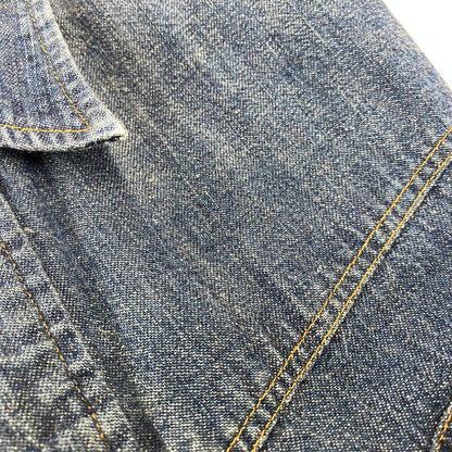 【中古品】【メンズ】 SUGAR CANE シュガーケーン STONE BUTTON DENIM SHIRT ストーン ボタン デニム シャツ ジャケットトップス 145-261023-ms-21-izu サイズ：M カラー：インディゴ 万代Net店