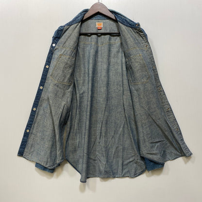 【中古品】【メンズ】 SUGAR CANE シュガーケーン STONE BUTTON DENIM SHIRT ストーン ボタン デニム シャツ ジャケットトップス 145-261023-ms-21-izu サイズ：M カラー：インディゴ 万代Net店