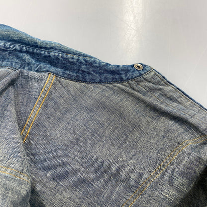 【中古品】【メンズ】 SUGAR CANE シュガーケーン STONE BUTTON DENIM SHIRT ストーン ボタン デニム シャツ ジャケットトップス 145-261023-ms-21-izu サイズ：M カラー：インディゴ 万代Net店