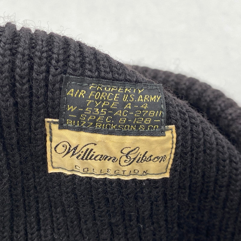 【中古品】【メンズ/レディース】 BUZZ RICKSON'S バズリクソンズ WILLIAM GIBSON BEANIE ウィリアム・ギブソン・ビーニー 帽子 185-261024-ya-08-izu サイズ：F カラー：ブラック 万代Net店