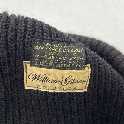 【中古品】【メンズ/レディース】 BUZZ RICKSON'S バズリクソンズ WILLIAM GIBSON BEANIE ウィリアム・ギブソン・ビーニー 帽子 185-261024-ya-08-izu サイズ：F カラー：ブラック 万代Net店