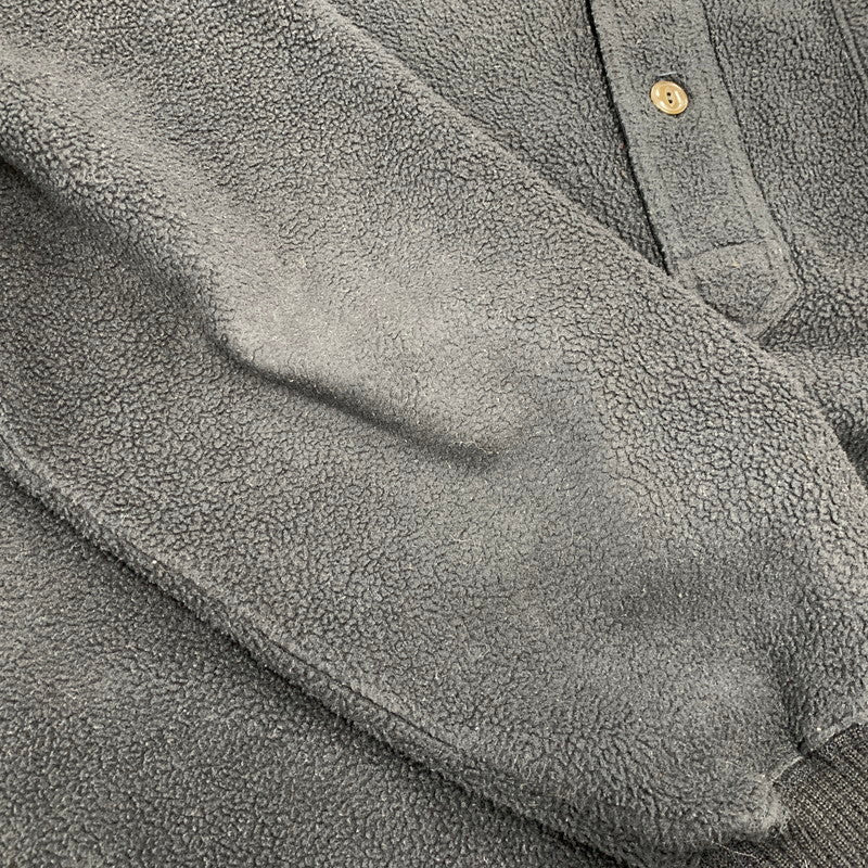 【中古品】【メンズ】 POLO SPORT ポロ スポーツ HALF BUTTON UP FLEECE JACKET ハーフ ボタン アップ フリース ジャケット アウター 146-261018-ya-05-izu サイズ：L カラー：ブラック 万代Net店