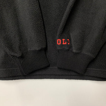 【中古品】【メンズ】 POLO SPORT ポロ スポーツ HALF BUTTON UP FLEECE JACKET ハーフ ボタン アップ フリース ジャケット アウター 146-261018-ya-05-izu サイズ：L カラー：ブラック 万代Net店