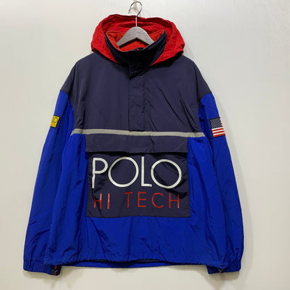 【中古品】【メンズ】 POLO BY RALPH LAUREN ポロ・ラルフローレン POLO HI - TECH JACKET ポロ ハイテック ジャケット アウター 147-261017-sm-08-izu サイズ：M カラー：ブルー 万代Net店