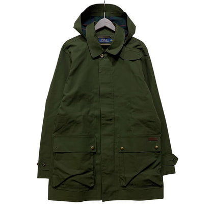 【中古品】【メンズ】 POLO RALPH LAUREN ポロ・ラルフローレン HOODED FIELD COAT フーデッド フィールド コート アウター 147-261017-sm-07-izu サイズ：M カラー：オリーブ 万代Net店