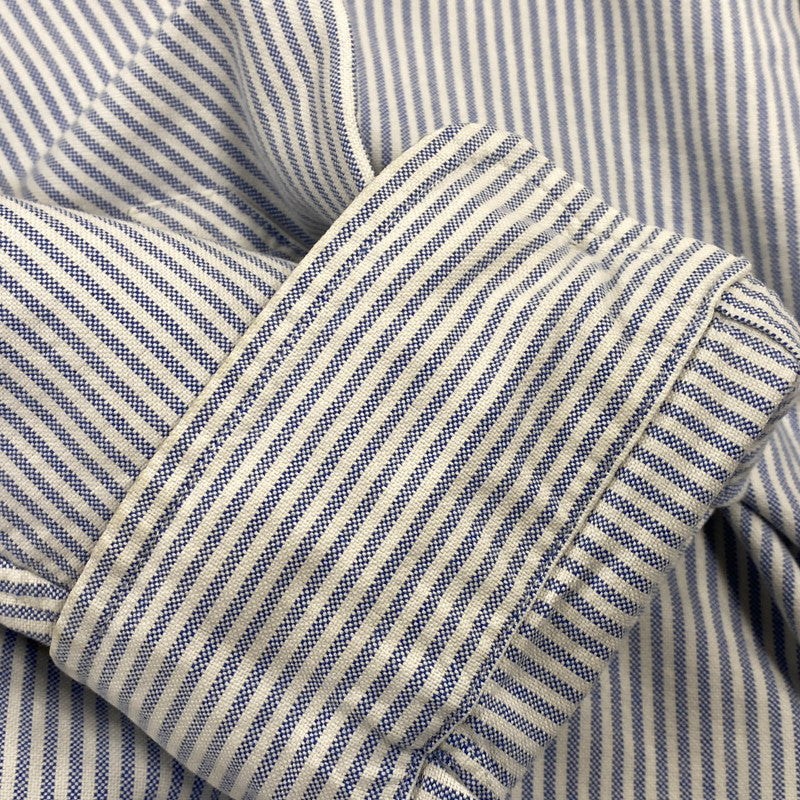 【中古品】【メンズ】 RALPH LAUREN ラルフローレン × BEAMS ビームス STRIPE L S SHIRT ストライプ ロングスリーブ シャツ 長袖 トップス 147-261023-ｍｓ-19-izu サイズ：XL カラー：BLUE WHITE 万代Net店